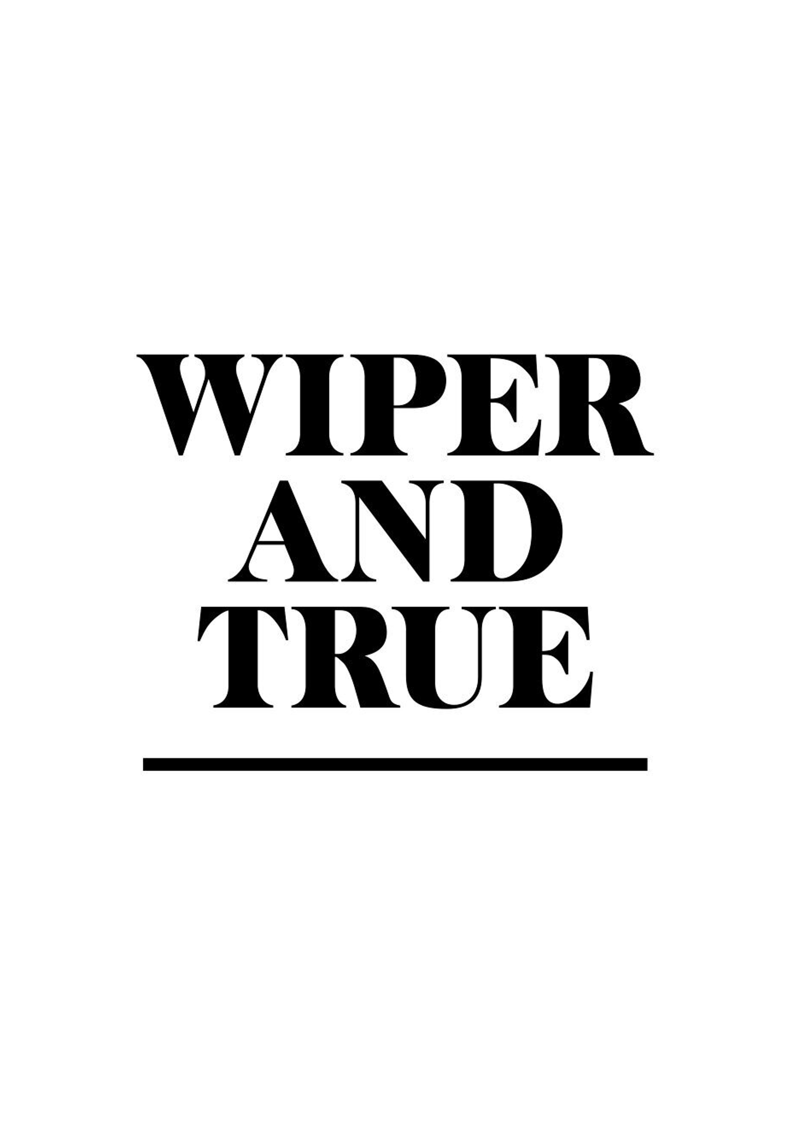 Wiper and True