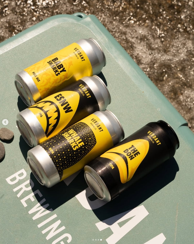 The quartet of Shark releases by Verdant, all using the same hops of Citra and Galaxy
