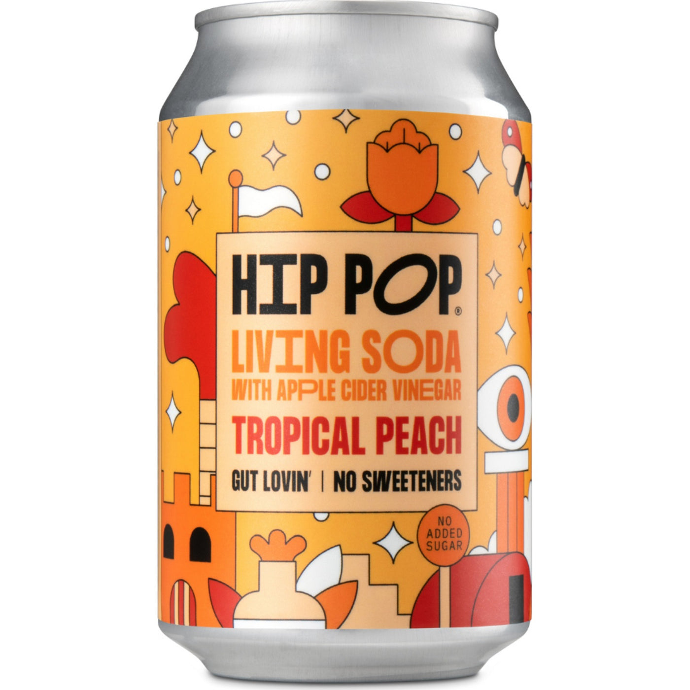 Tropical Peach Living Soda