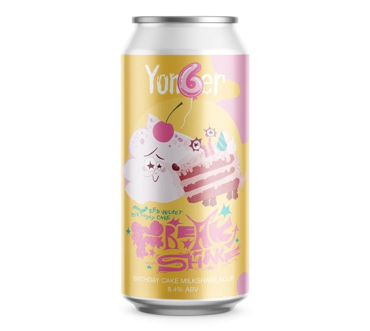 Red Velvet Birthday Cake Freak Shake Imperial Sour 8.4%  Yonder, Somerset