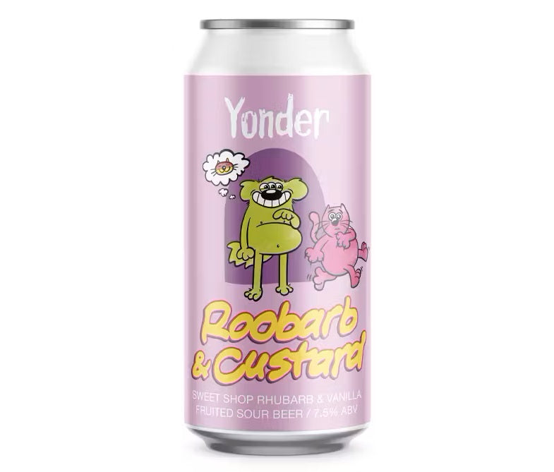 Roobarb &amp; Custard Sweet Shop Sour 7.5%

Wonky Treats Series

Yonder, Somerset