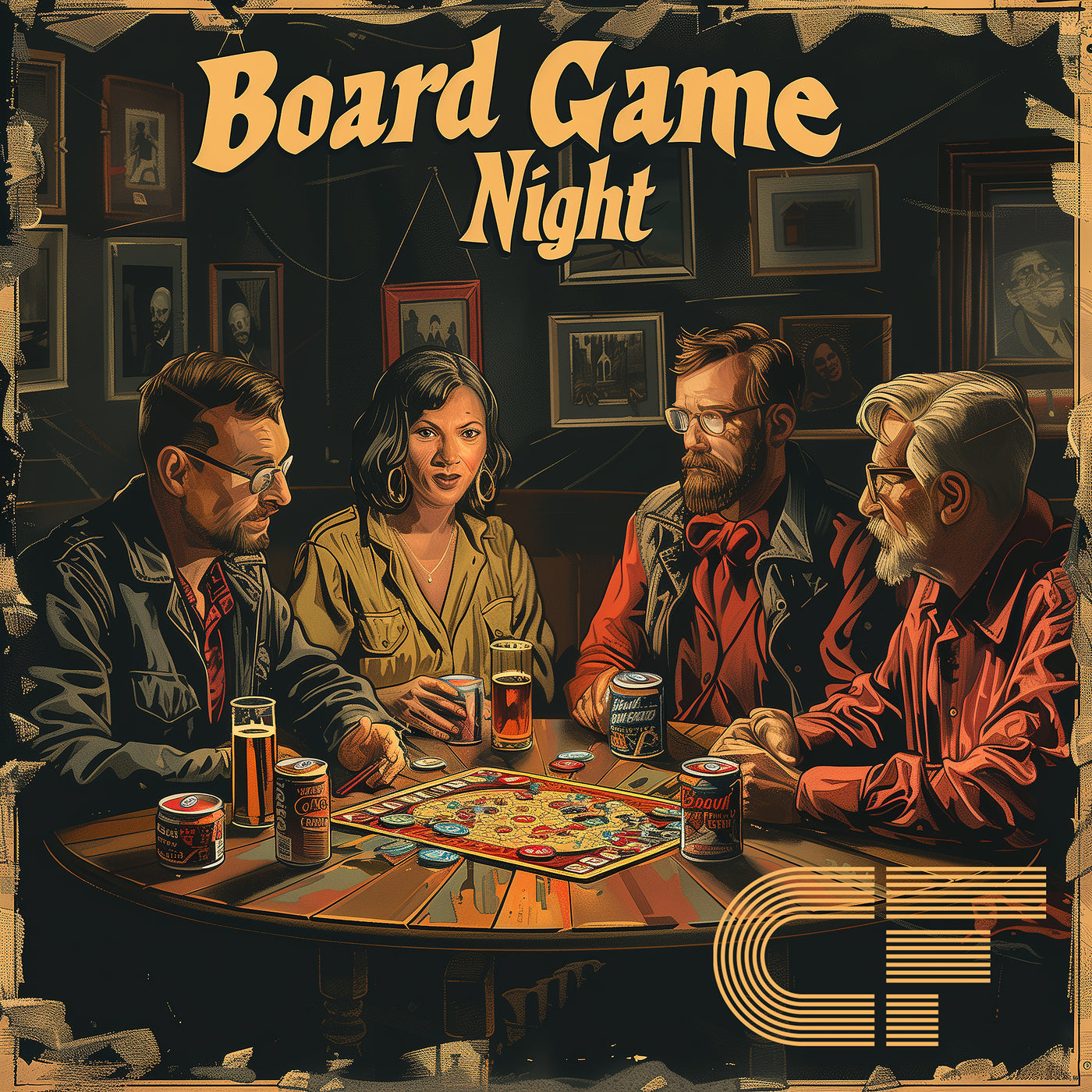 board game night ticket at crafty fingers