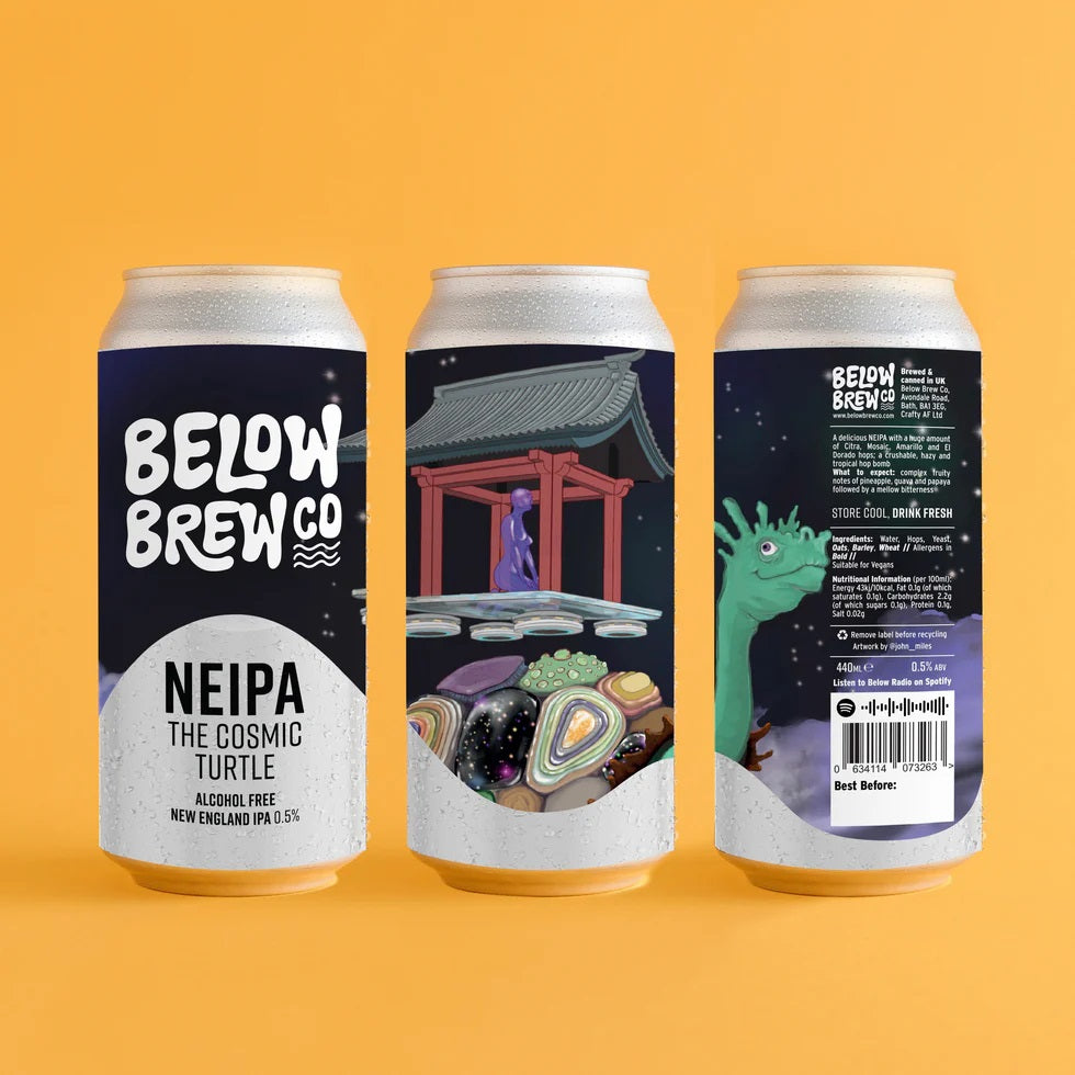 NEIPA The Cosmic Turtle AF (0.5%)
Below Brew, Bath