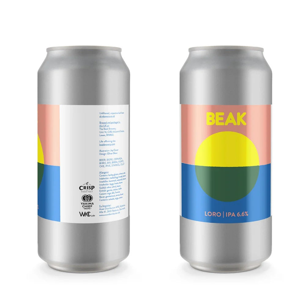 Loro IPA 6.6%  Beak, Lewes, craft beer can