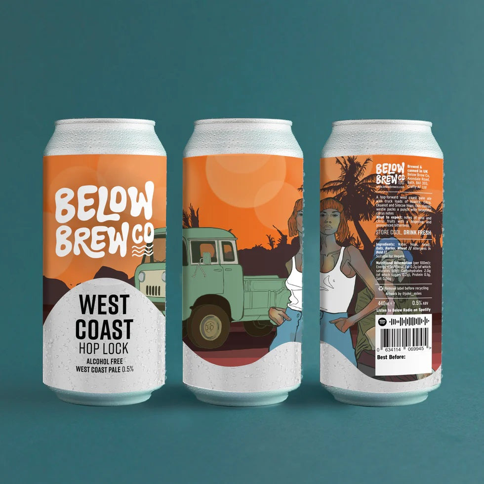 West Coast Hop Lock AF (0.5%) Pale Ale
Below Brew, Bath