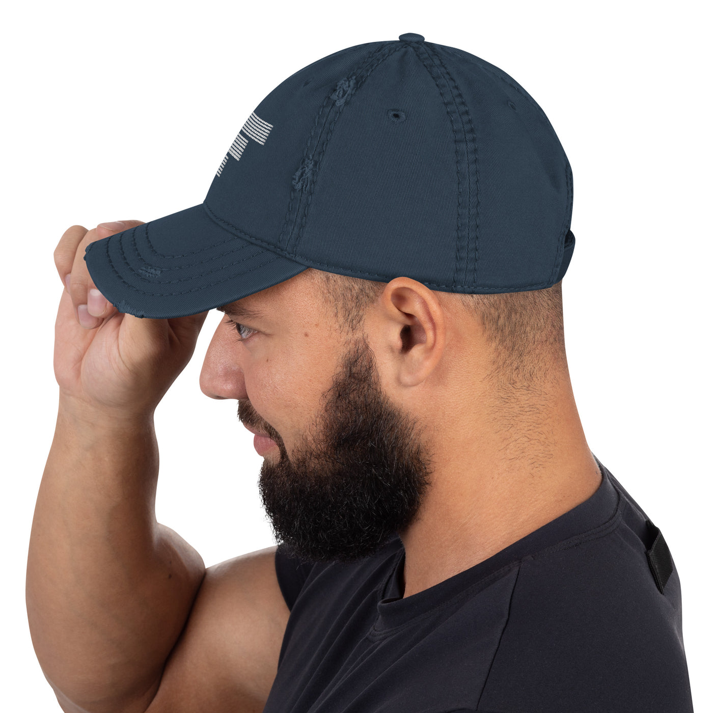 Distressed Hat | CF Embroided