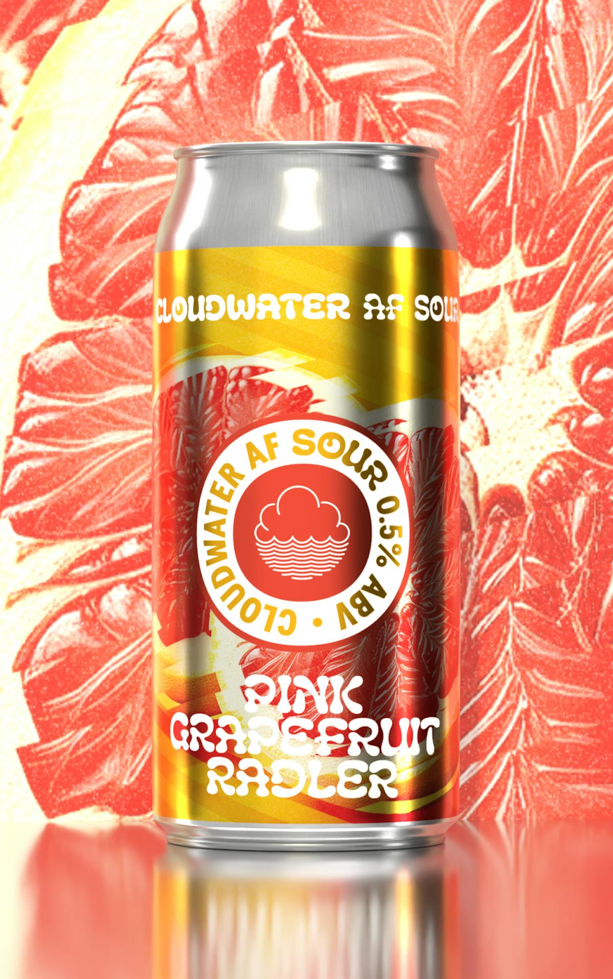 Pink Grapefruit Radler AF <0.5%  Cloudwater, Manchester Craft Beer