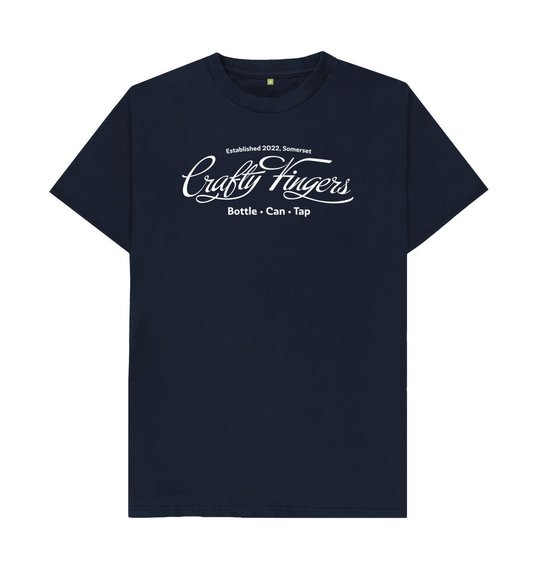 Navy Blue Crafty Fingers (White)