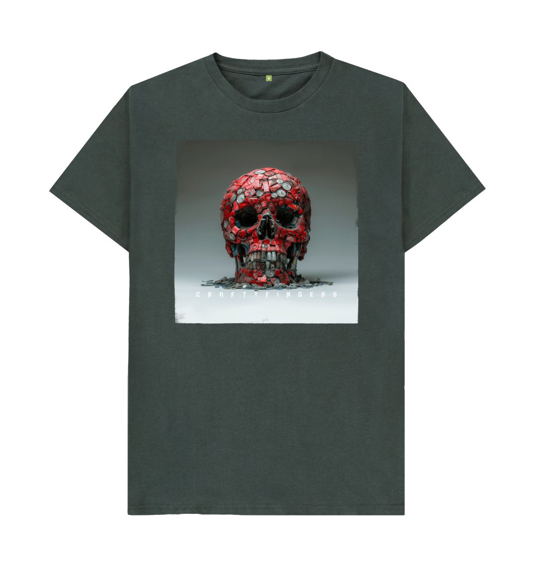 Dark Grey Crafty Skull