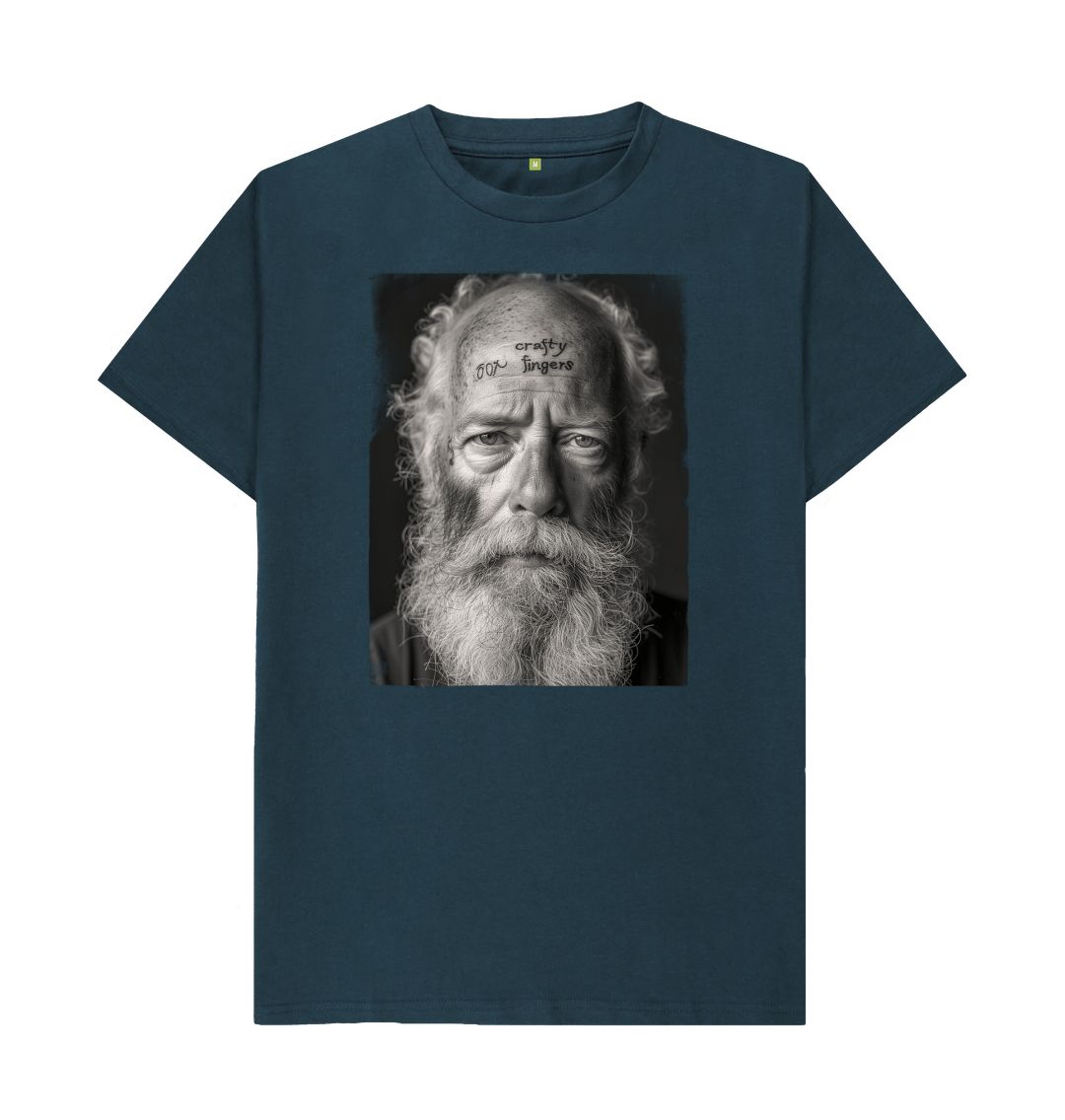 Denim Blue Head Tattoo Craft Beer T-Shirt | Sailor Jerry