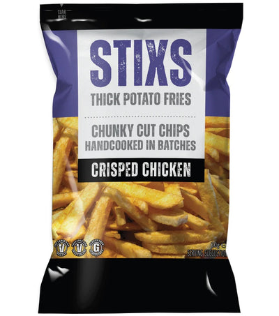 Stixs Chunky Chips Crisped Chicken 60g  Slabs