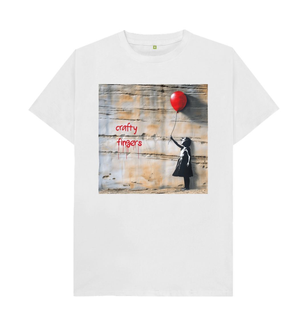 White Crafty Artist Craft Beer T-Shitrt | Banksy Style