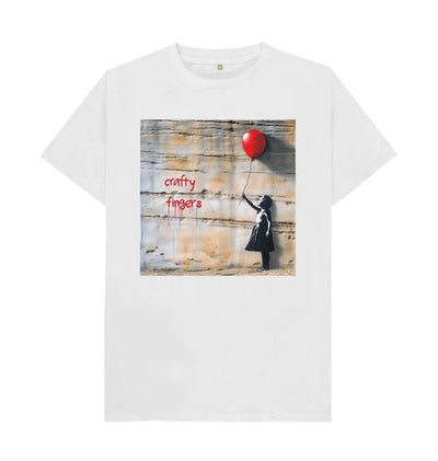 White Crafty Artist Craft Beer T-Shitrt | Banksy Style