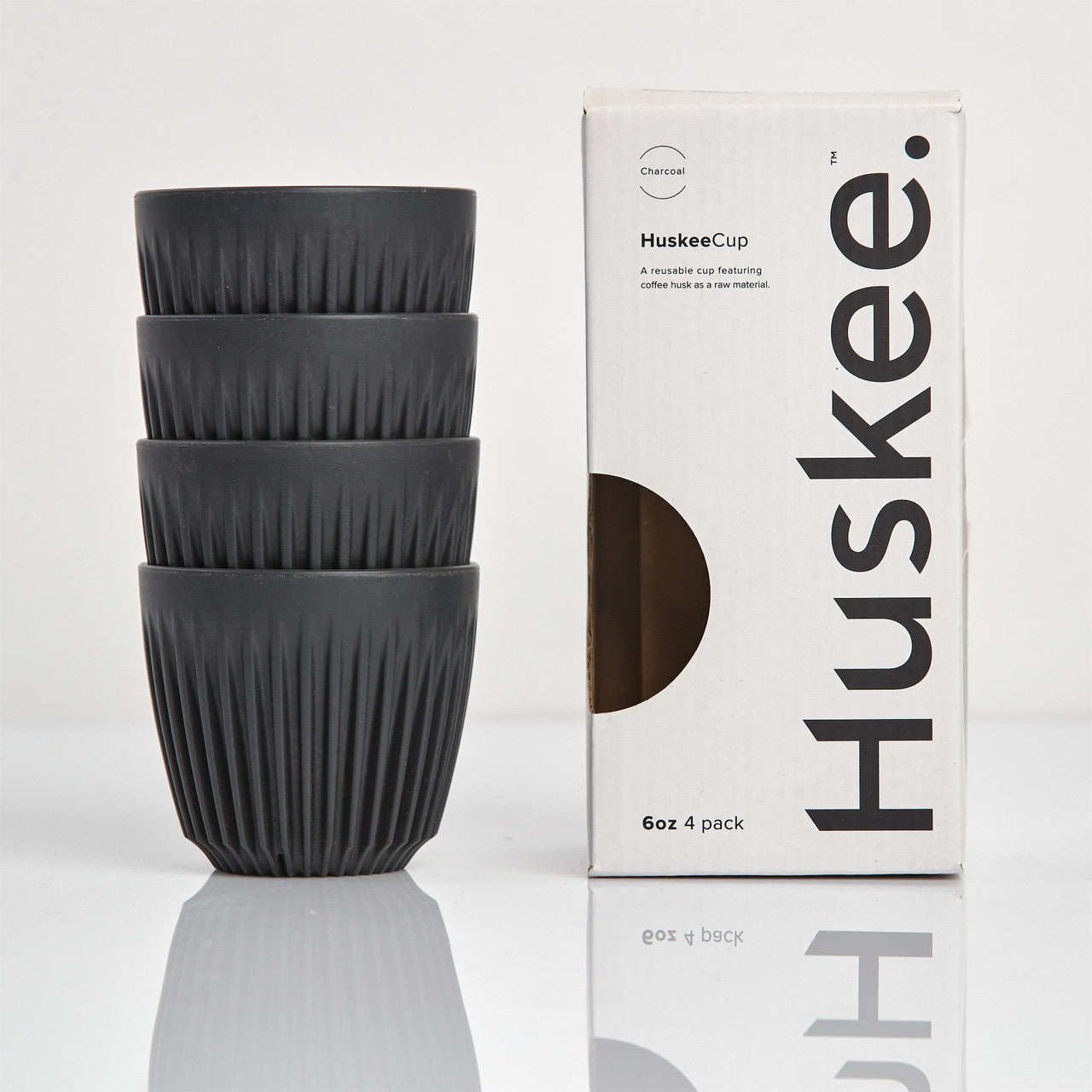 Huskee Cup Charcoal 6oz